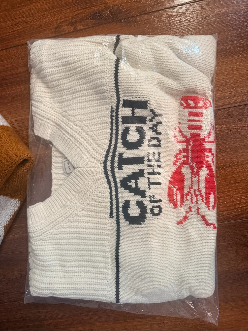 Maeve White Sweater catch of the day